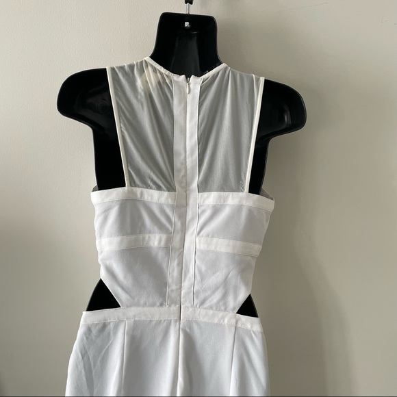 White Romper with Faux Bustier - Picture 6 of 7